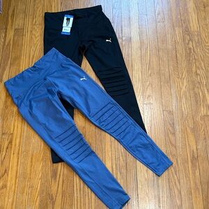 Puma Black and Blue Leggings